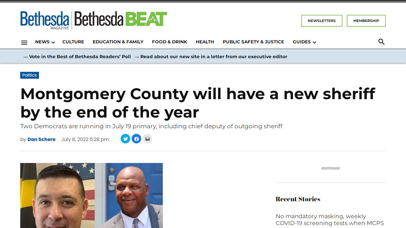 Montgomery County will have a new sheriff by the end of the year